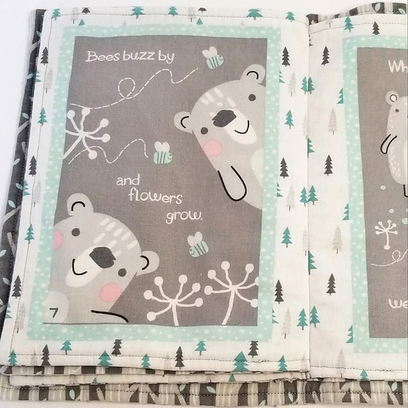 Rene Rofe 'Walk in the Woods' Cloth/Fabric Picture Book- 10 pages - Picture 3 of 6